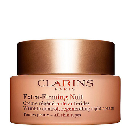 Clarins Extra-Firming Nuit Wrinkle Control Regenerating Night Cream All Skin Types 50 ml ไนท์ครีมลดเลือนริ้วรอยแห่งวัย ให้ความชุ่มชื้น ปรับสีผิวสม่ำเสมอ